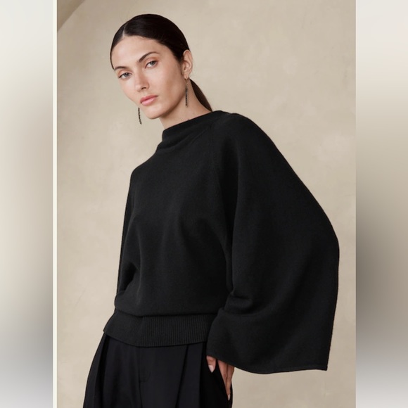 NWT BANANA REPUBLIC CALVINA CASHMERE TOP - Picture 5 of 9